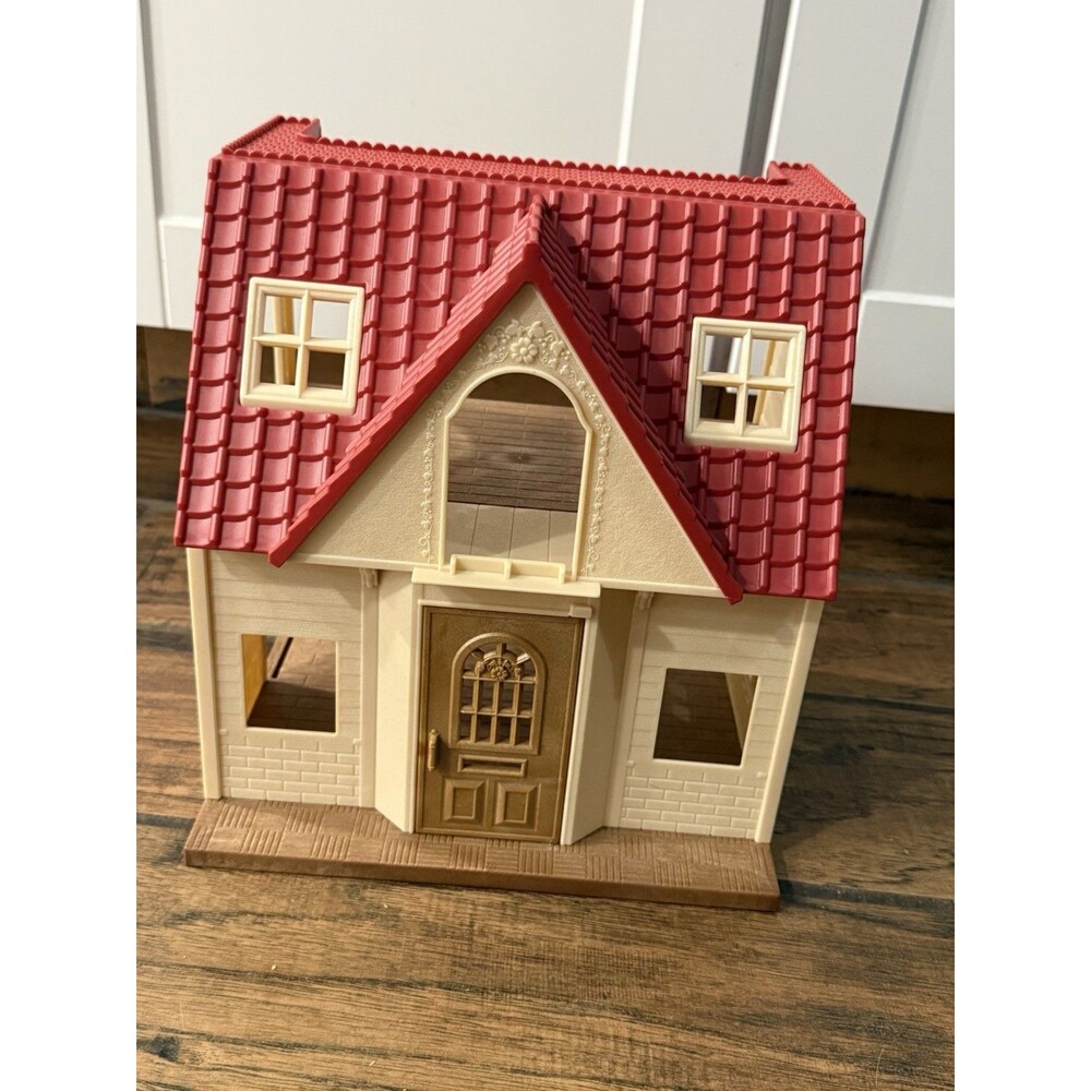 Calico Critters Vintage Red Roof Country Home Doll House Sylvanian Families